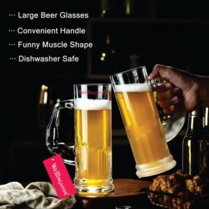 Wellingston Premium Crystal Glass Beer Mug 500ml