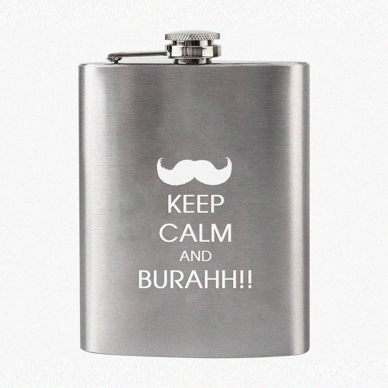 Hip Flask – Keep Calm And Burahh