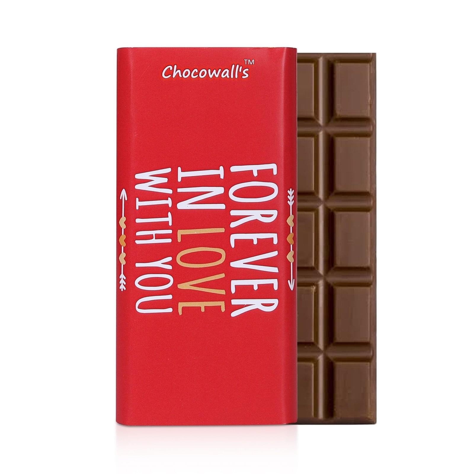 chocowall's Forever in Love with you chocolate bar  - 45 grams I pack of 1