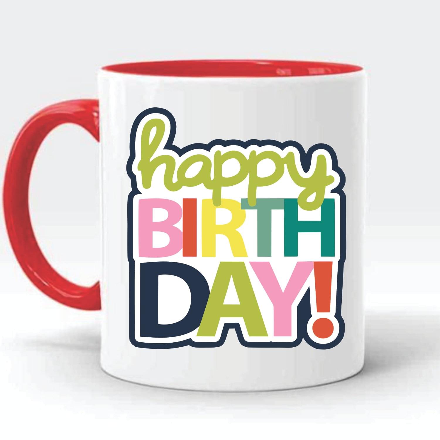 Wellingston Happy Birthday 1 Printed Ceramic Coffee Mug | Stylish & Durable Cup for Tea, Coffee, or Milk | Dishwasher & Microwave Safe Mug Ideal for Home, Office Use, Gifting or Everyday Use