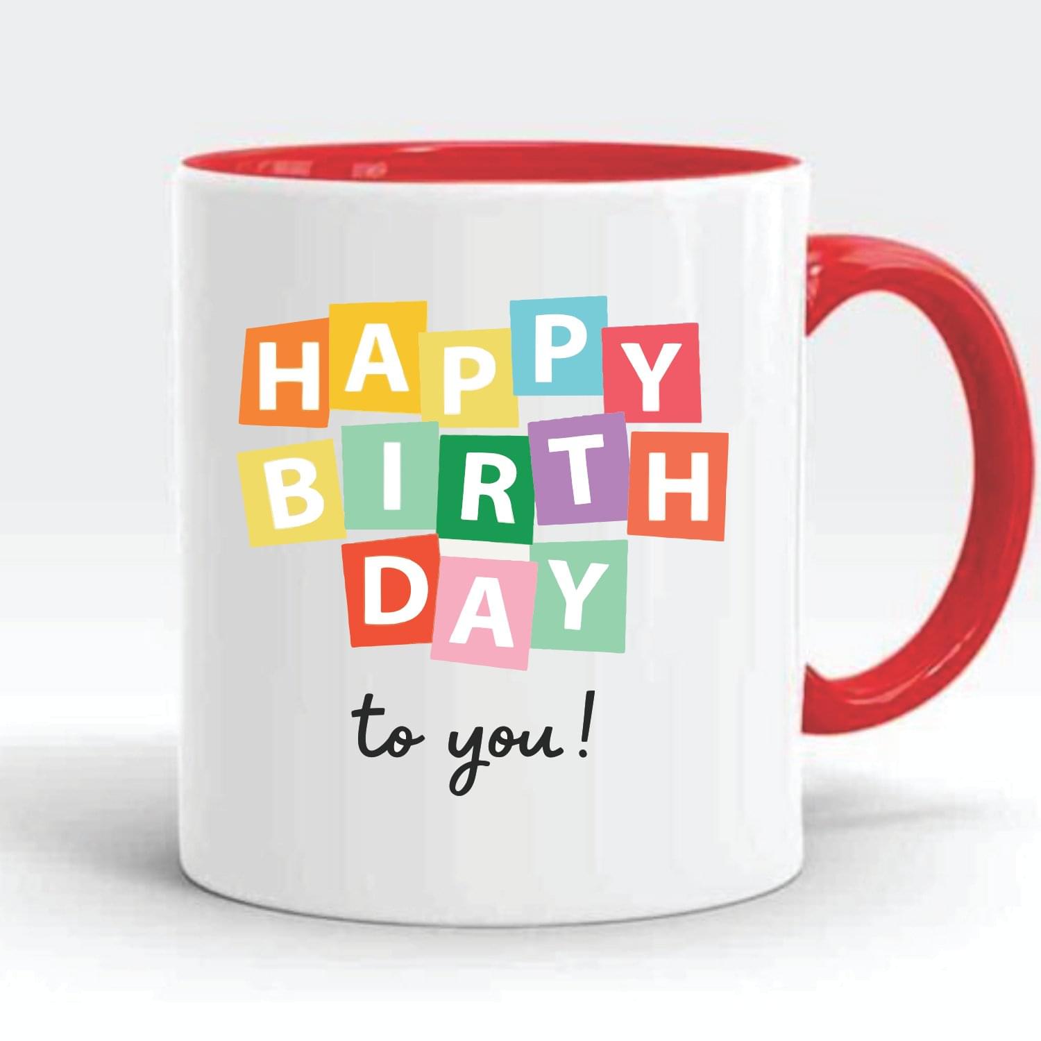 Wellingston Happy Birthday 2 Printed Ceramic Coffee Mug | Stylish & Durable Cup for Tea, Coffee, or Milk | Dishwasher & Microwave Safe Mug Ideal for Home, Office Use, Gifting or Everyday Use
