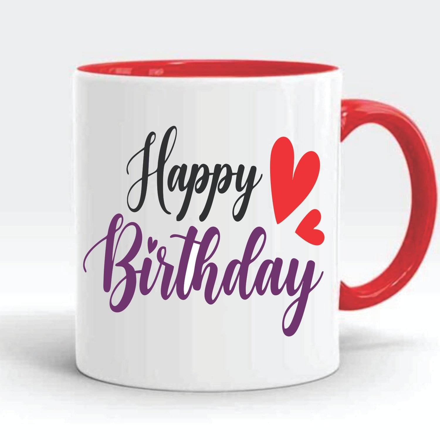 Wellingston Happy Birthday 3 Printed Ceramic Coffee Mug | Stylish & Durable Cup for Tea, Coffee, or Milk | Dishwasher & Microwave Safe Mug Ideal for Home, Office Use, Gifting or Everyday Use