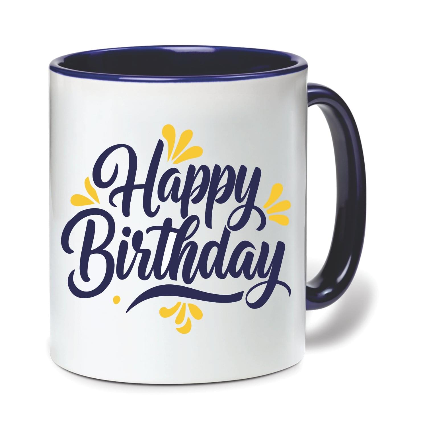 Wellingston Happy Birthday 5 Printed Ceramic Coffee Mug | Stylish & Durable Cup for Tea, Coffee, or Milk | Dishwasher & Microwave Safe Mug Ideal for Home, Office Use, Gifting or Everyday Use